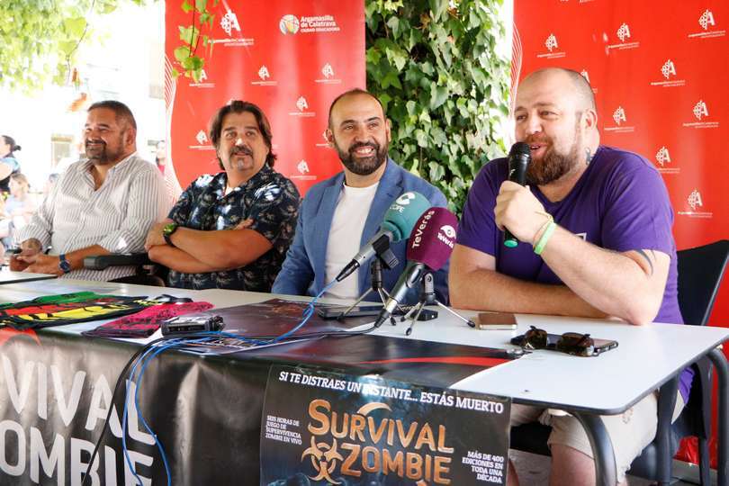 Gijón, González, Ruiz y De la Concepción, en la presentación celebrada esta mañana