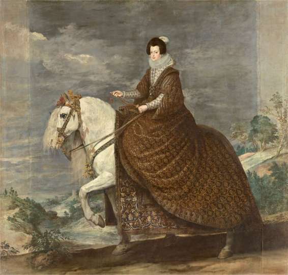HÍPICA
La reina Isabel de Borbón, a caballo. Velázquez