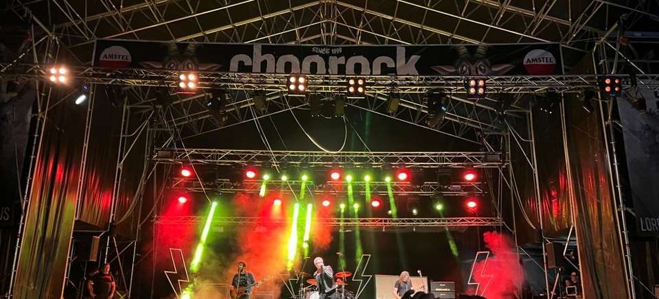 Durante el concierto de Tarque