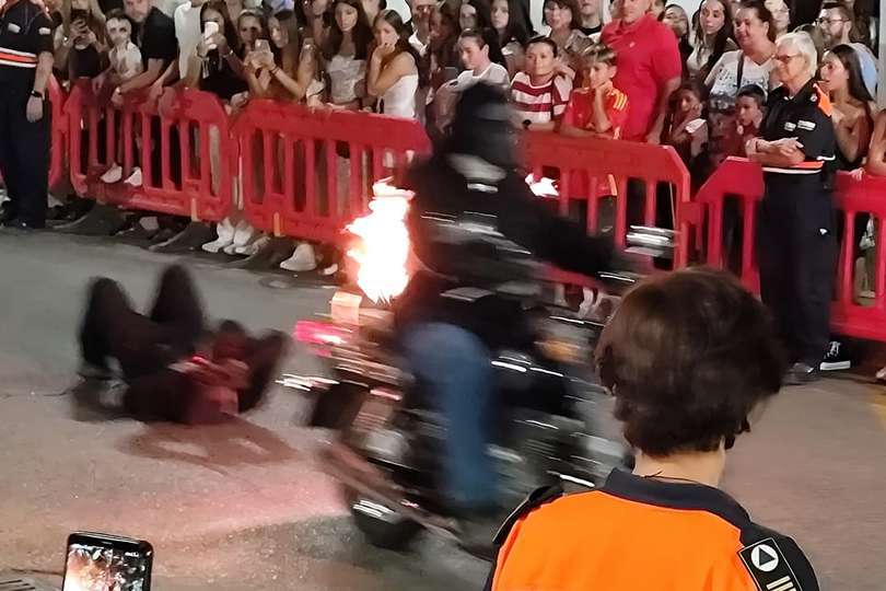 El momento más espectacular de la escena inicial