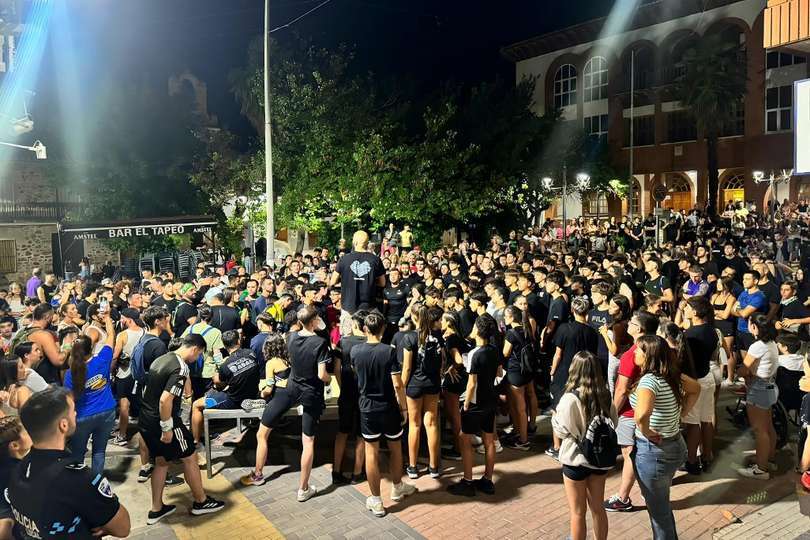 Imagen tomada a las 5 de la madrugada del domingo, en pleno corazón rabanero