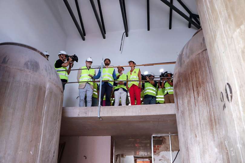 En la nueva zona superior que se ha ejecutado sobre la zona de recepción
