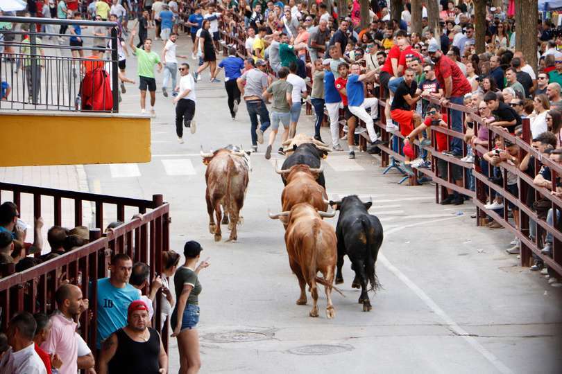 Carreras desde los primeros metros fuera ya del coso almodovareño
