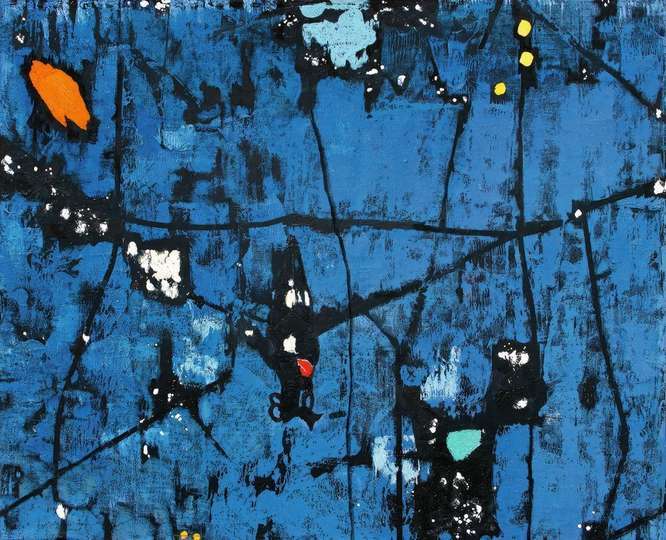 Buffie Johnson .La Vía Media / La Gran Madre gobierna el cielo (mural Astor), 1949-1959