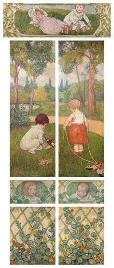 Georges d’Espagnat. Paneles de las puertas del salón de Joseph Durand-Ruel, 1900