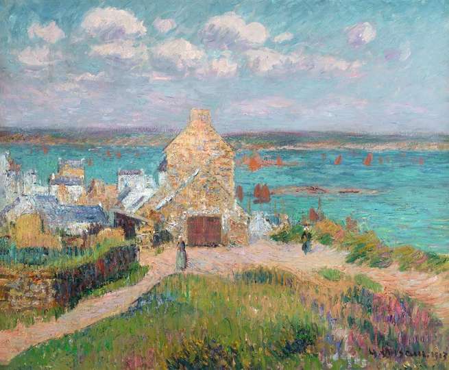 Gustave Loiseau. Tréboul, baie de Douarnenez [Tréboul, bahía de Douarnenez], 1913