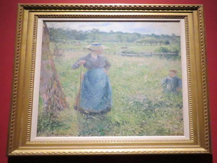 La forrajera, 1884. Camille Pissarro