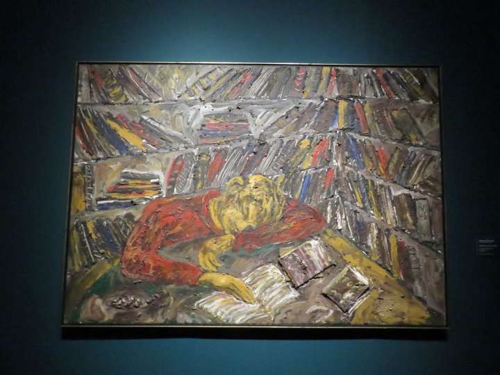 Biblioteca con Poe, 1983. Miquel Barceló