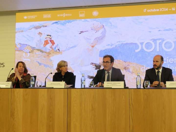 Consuelo Luca de Tena; Ana de la Cueva; Enrique Varela Agüi y Gonzalo Saavedra