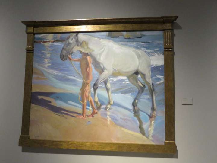 El baño del caballo, Valencia, verano de 1909