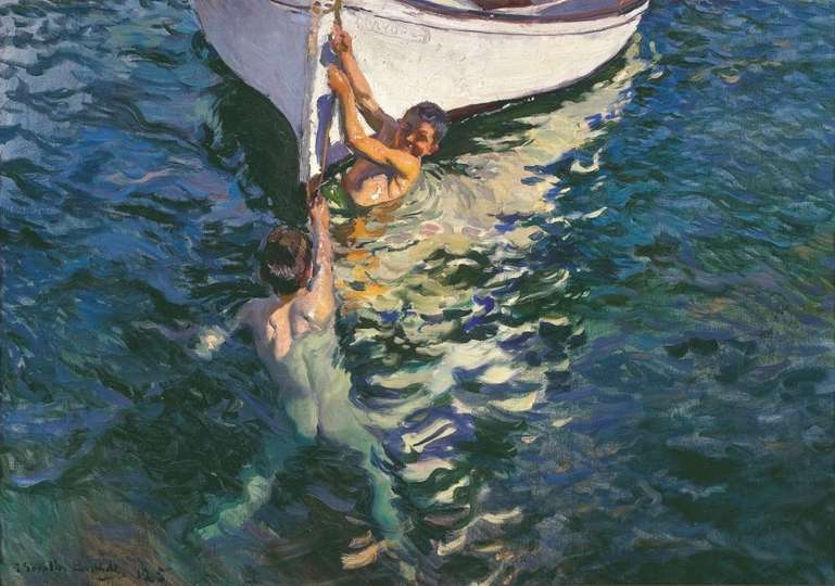 El bote blanco. Jávea, verano de 1905