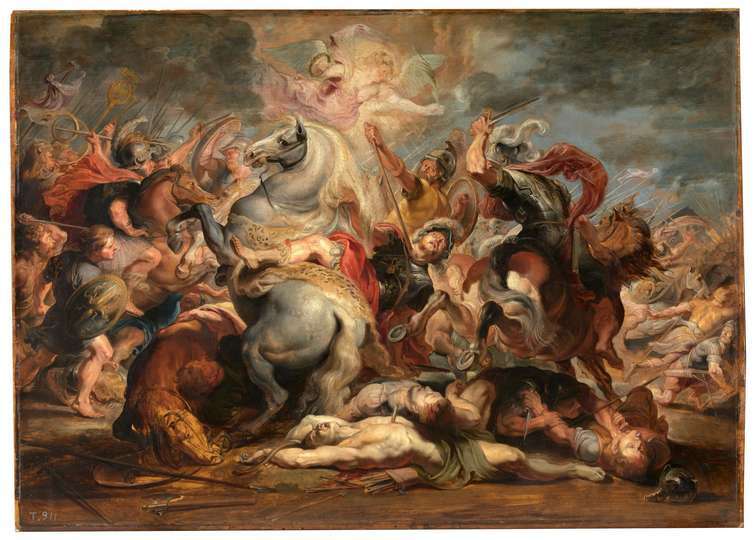 La muerte del cónsul Decio Pedro Pablo Rubens y taller