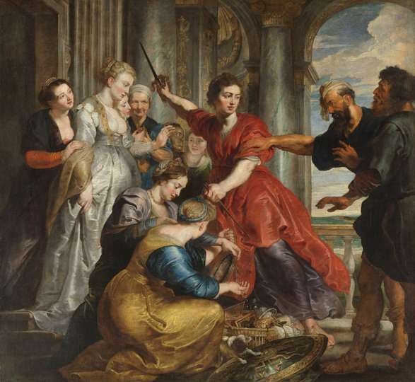 Aquiles descubierto por Odiseo y Diomedes Pedro Pablo Rubens y taller (¿Anton van Dyck?)