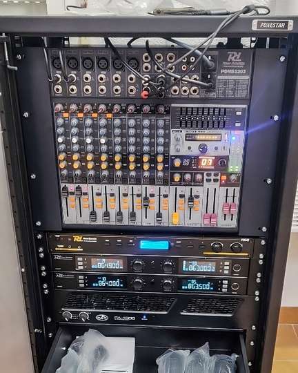 Equipo de mezclas para el sistema de audio