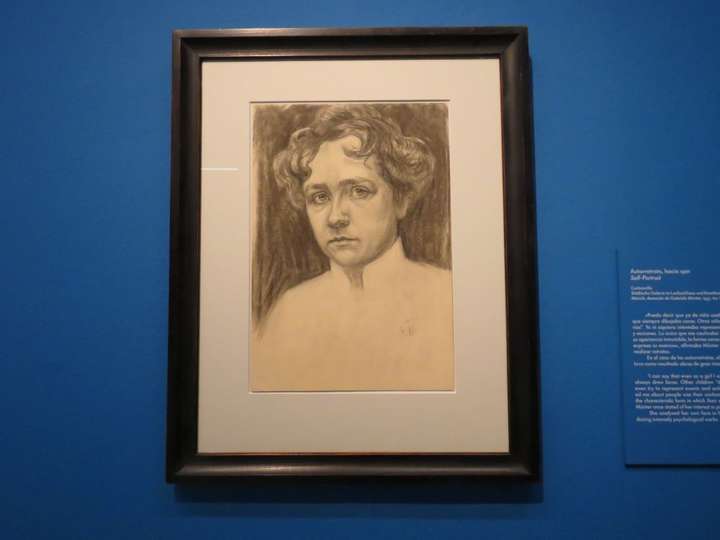 Gabriele Münter. Autorretrato, hacia 1901