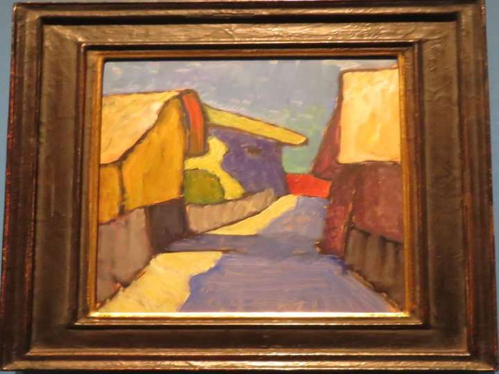 Calle de pueblo en azul, 1911