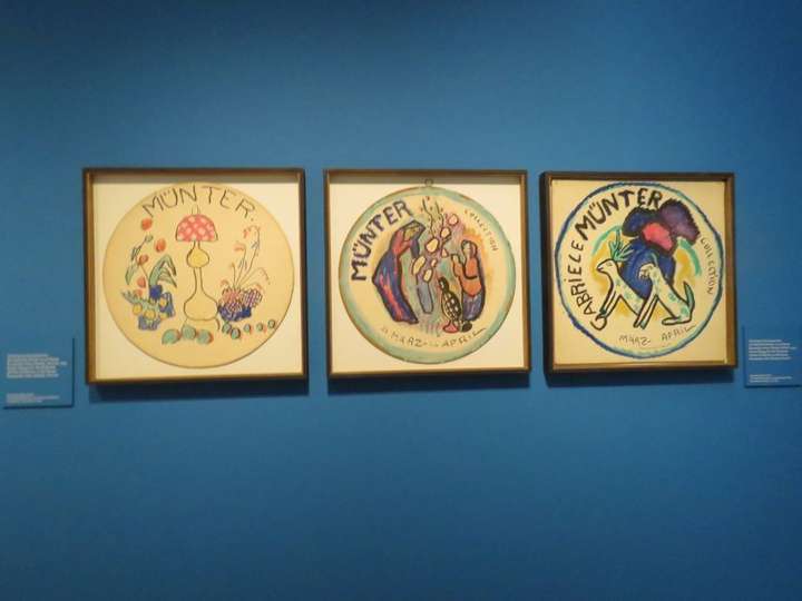 Cartel para la exposición de Gabriele Münter en el Neuer Kunstsalon Max Dietzel, Múnich, 1913