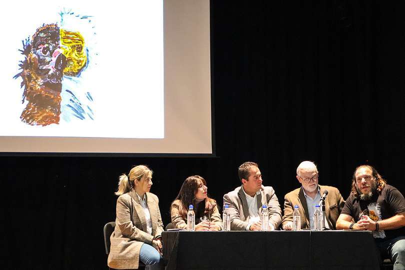 Desde la izquierda, Noelia Guarnizo, Estela Pavón, Carlos Villajos, Casto Sánchez y Ángel Arredondo