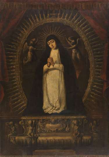 La Virgen de la Soledad Atribuido a Sebastián Herrera Barnuevo Óleo sobre lienzo h. 1665