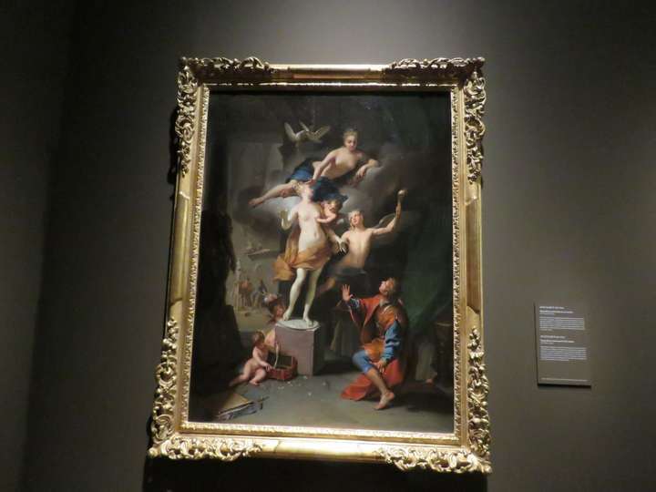 Pigmalión enamorado de su estatua, 1717, de Jean Raoux