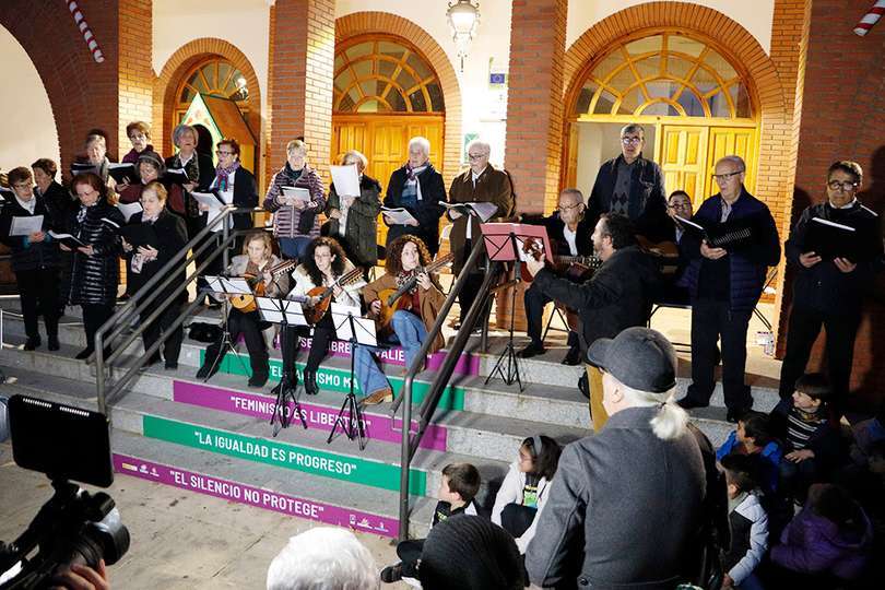 El coro del Centro de Mayores, en una de sus interpretaciones