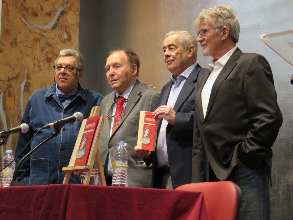 De izquierda a derecha, Mustafá Akalay; Juan Manuel Riesgo; Carlos Sánchez Tárrago y Eloy Arenas