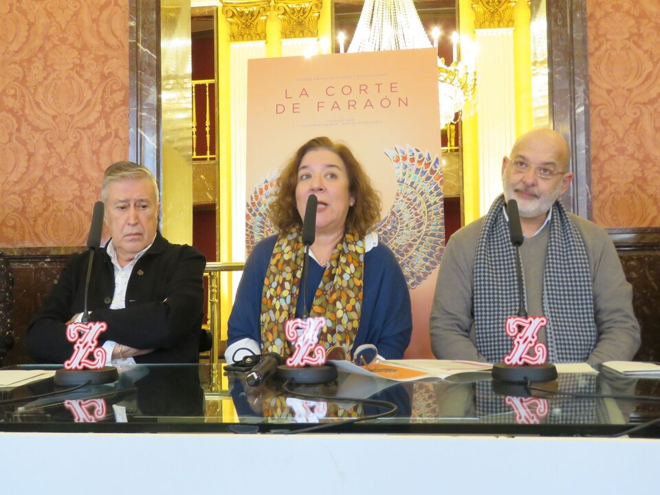 Emilio Sagi, Isamay Benavente y Carlos Aragón