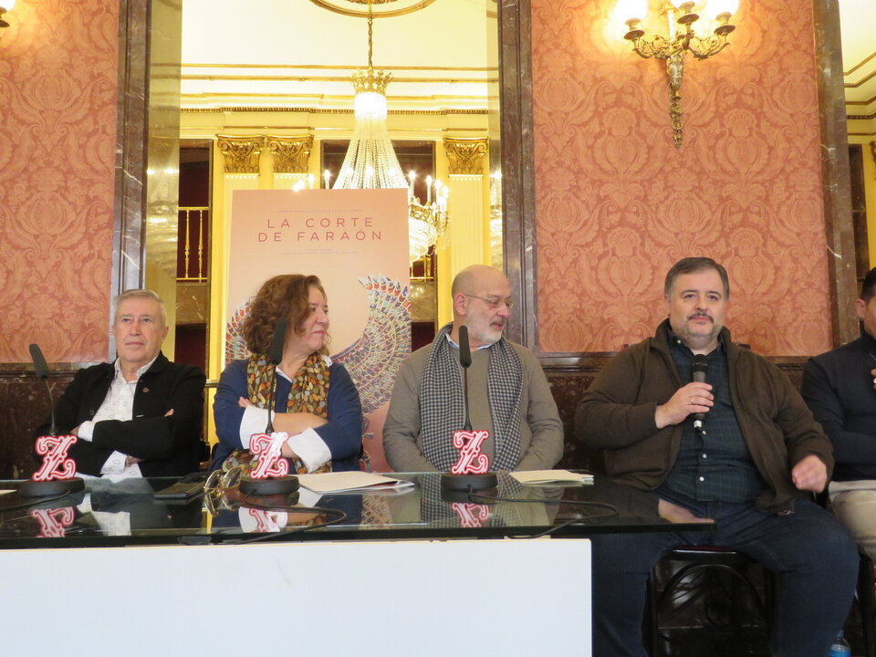 Emilio Sagi, Isamay Benavente, Carlos Aragón y Luis Cansino