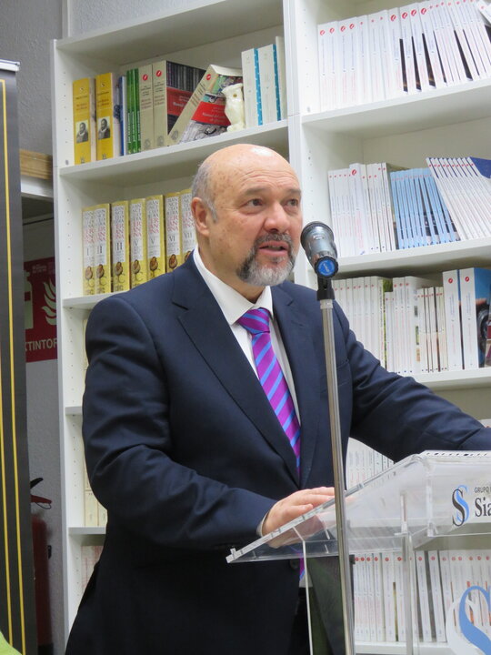 Basilio Rodríguez Cañada, presidente del Grupo Sial Pigmalión, que presentó y coordinó el acto