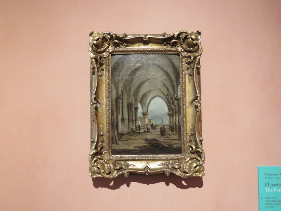 Francesco Guardi. El pórtico del Palacio Ducal, hacía 1778
