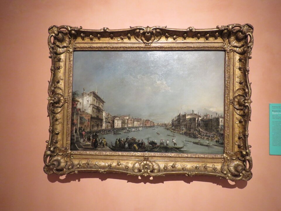 Francesco Guardi .Regata en el Gran Canal, hacía 1775