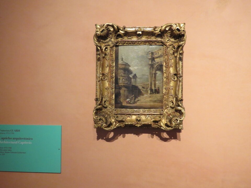 Francesco Guardi .Capricho arquitectónico, hacía 1770-1780