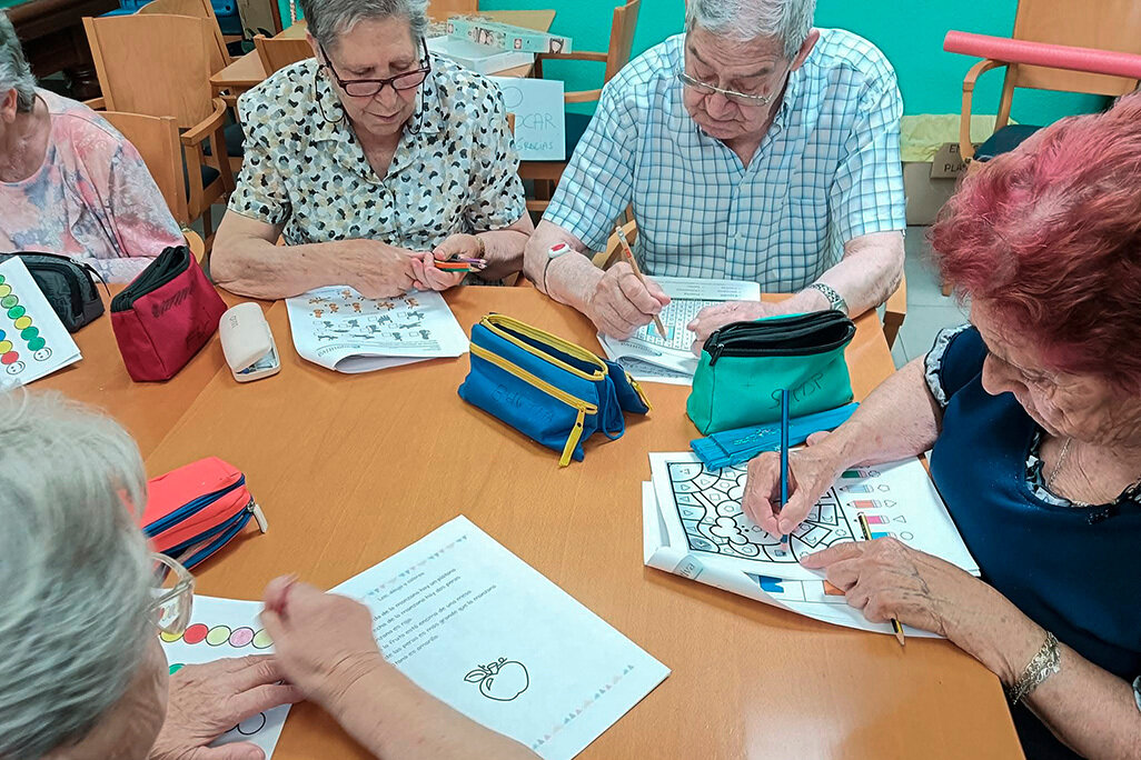 En una actividad de memoria y reminiscencia