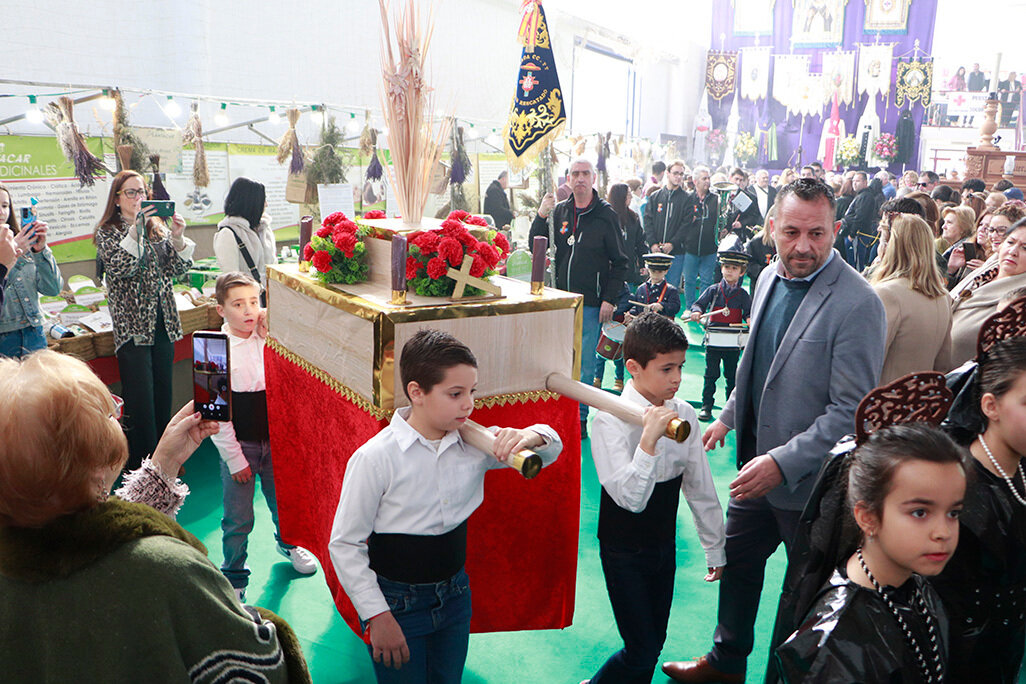 Un momento del desfile infantil cofrade de ayer