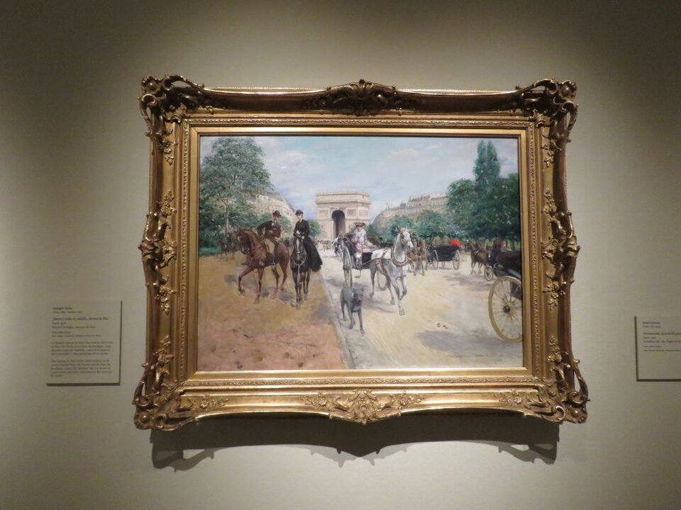 Georges Stein Jinetes y coches de caballos, Avenue du Bois, hacia 1900