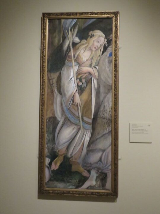 John Ruskin (copia de Botticelli), Séfora, una de las hijas de Jetró, 1874