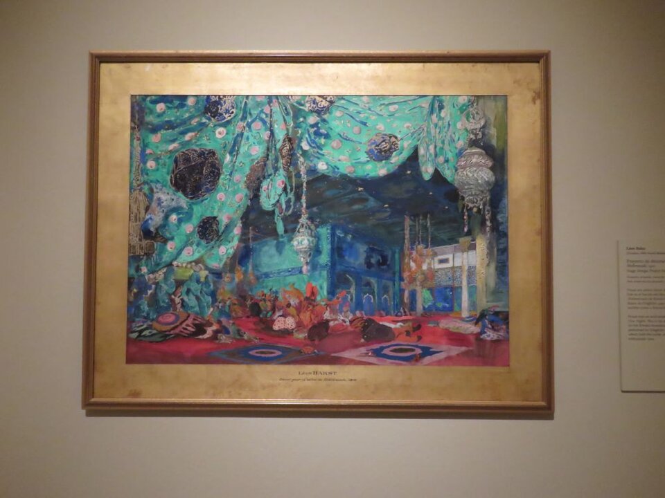 Léon Bakst Proyecto de decorado para el ballet Shéhérazade, 1910