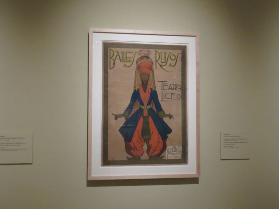 Léon Bakst Petrushka, cartel de los Bailes Rusos en el Teatro del Liceo, 1917