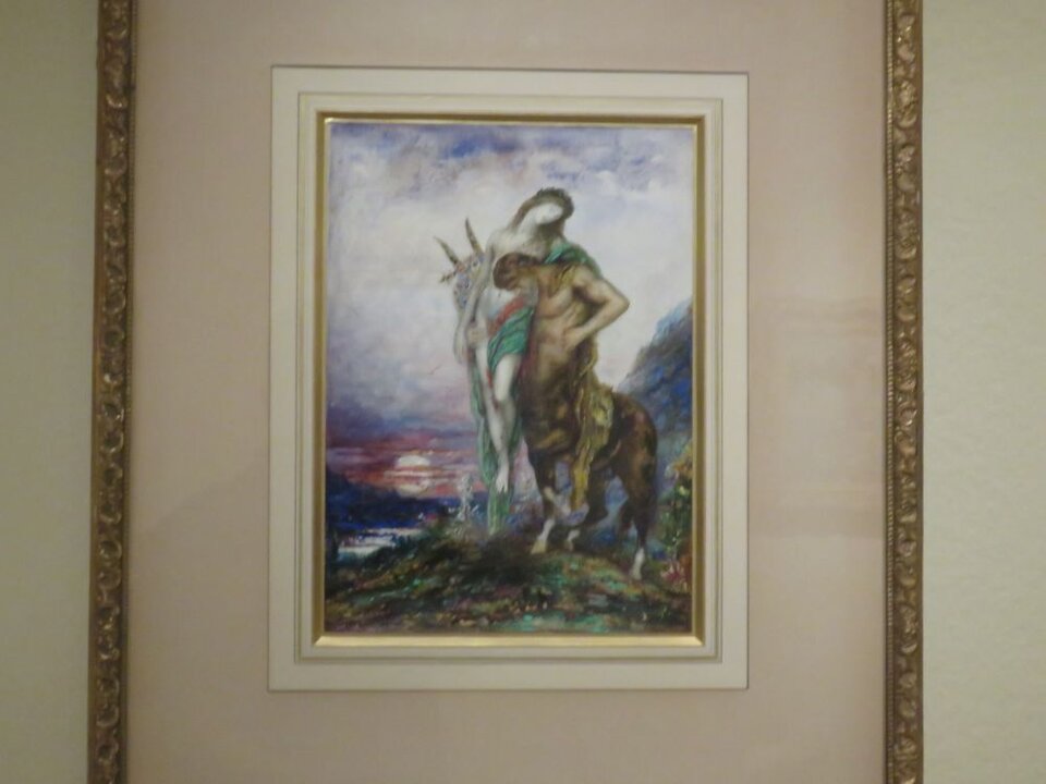 Gustave Moreau Poeta muerto llevado por un centauro, h. 1890