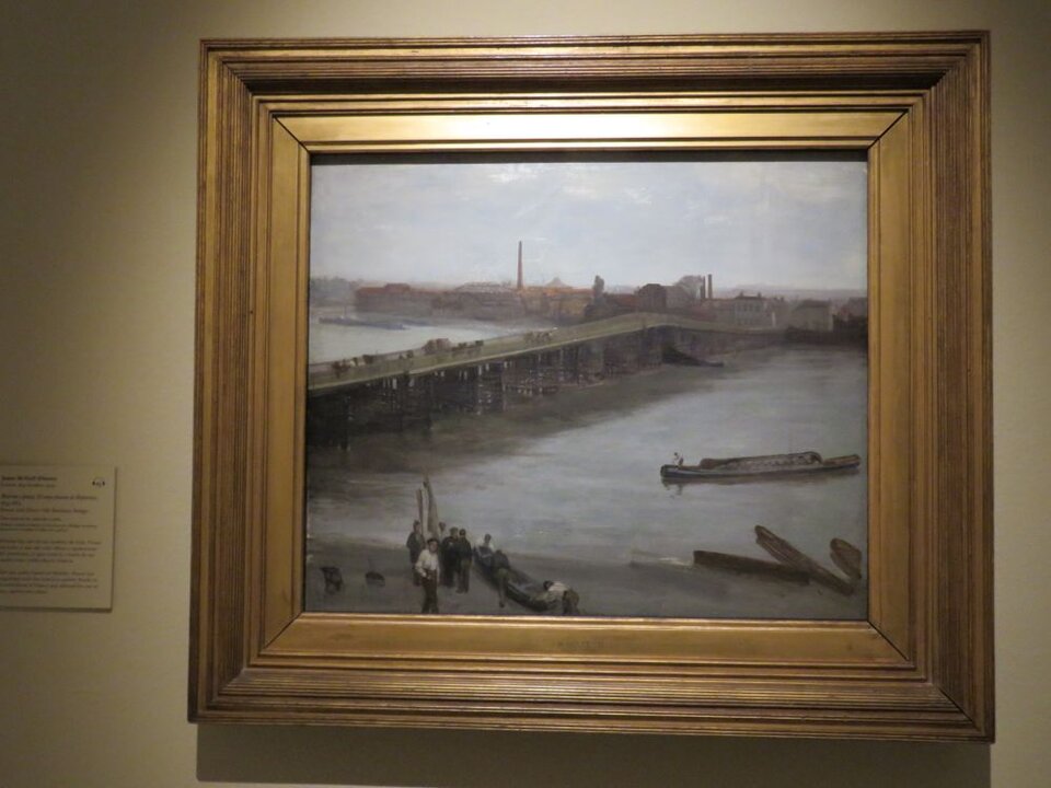 James McNeill Whistler Marrón y plata: El viejo puente de Battersea, 1859-1863