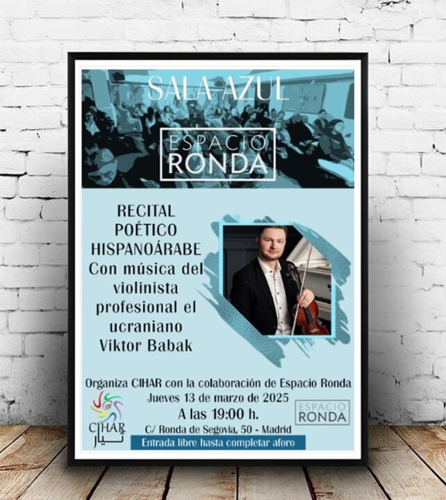 El acto contó con la excepcional actuación musical del violinista ucraniano Viktor Babak