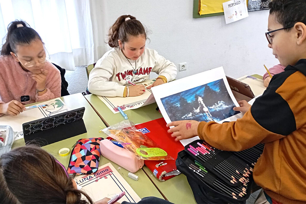 Uno de los grupos del CEIP 'Maestro Juan de Ávila'
