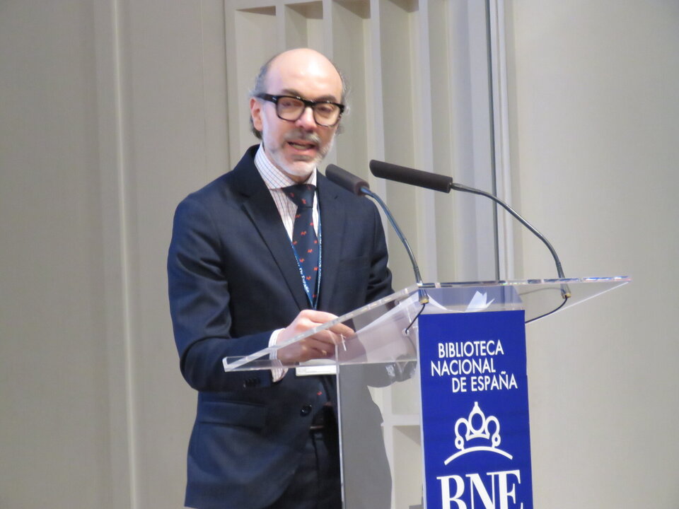 El acto fue presentado por el director Cultural de la Biblioteca Nacional de España, Javier Ortega Álvarez