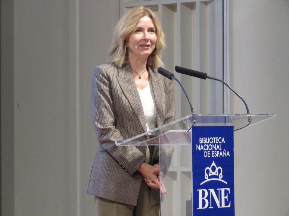La directora general de la Fábrica Nacional de Moneda y Timbre, Isabel Valldecabres