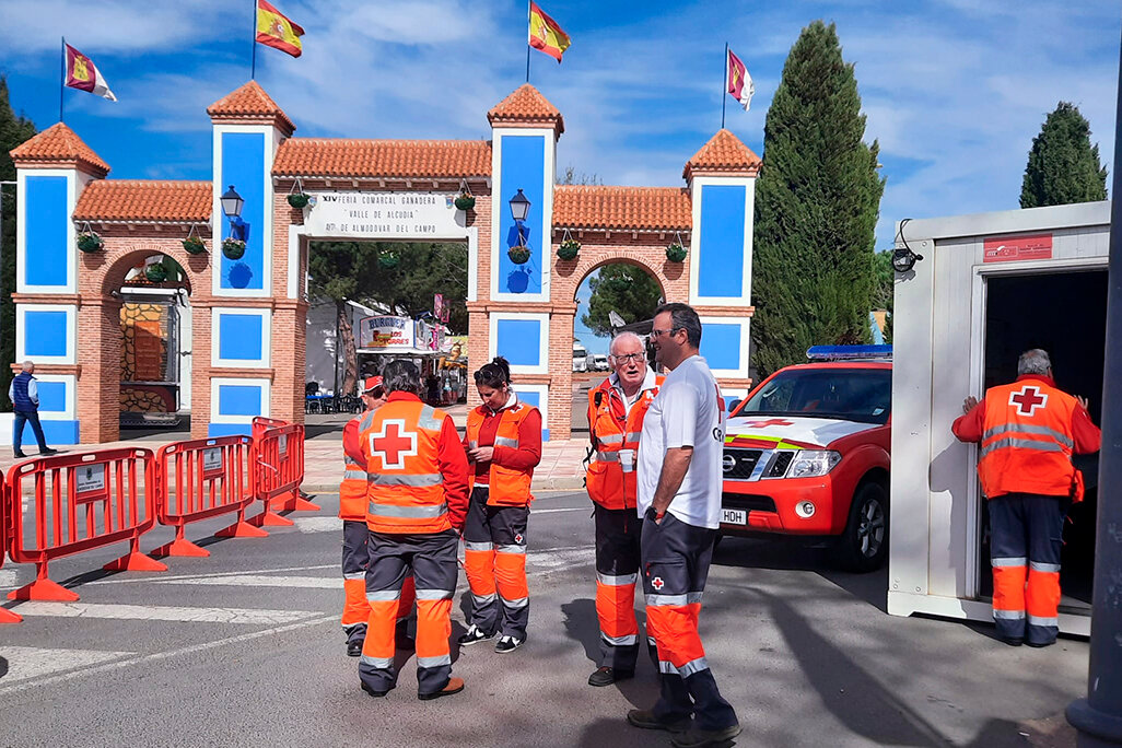 El operativo se coordina desde las inmediaciones del ferial