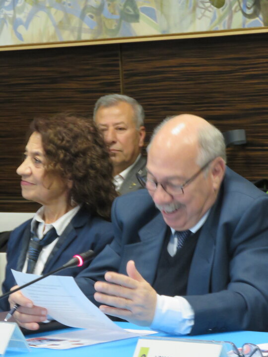 En primer termino, Abdo Tounsi, presidente de CIHAR
