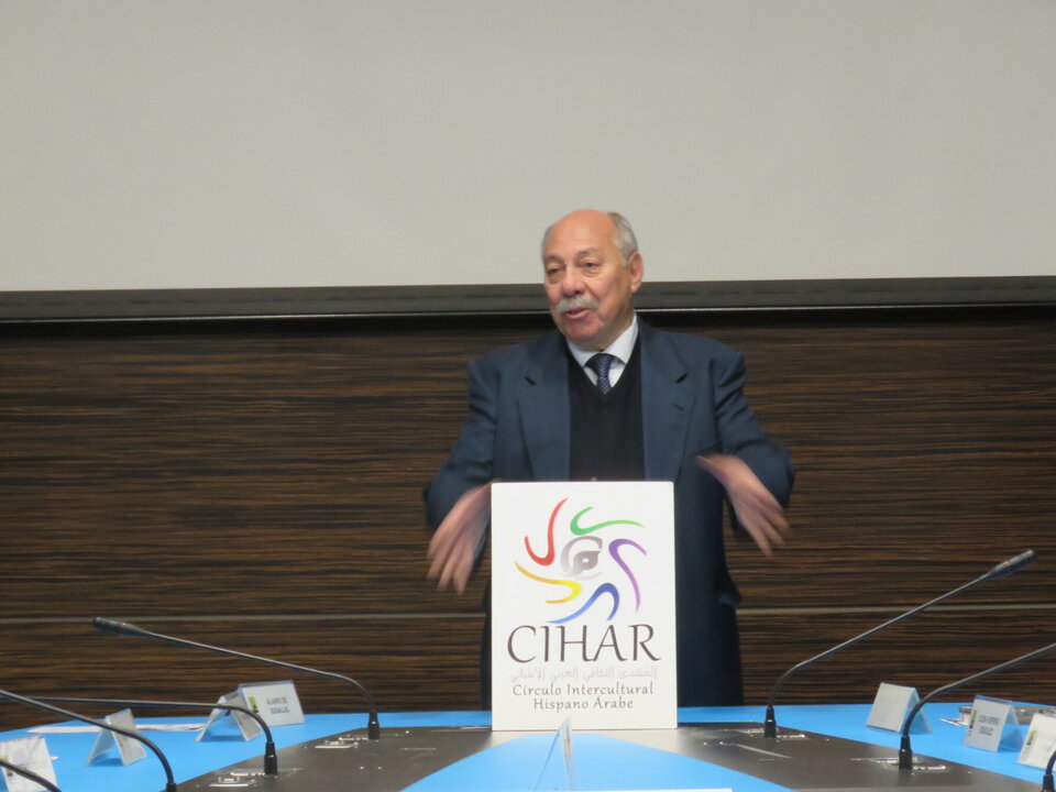 Abdo Tounsi, durante la clausura del acto