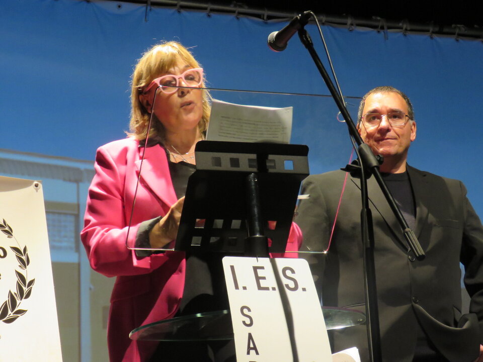 Los profesores Montserrat Iglesia Gómez y Diego Vadillo