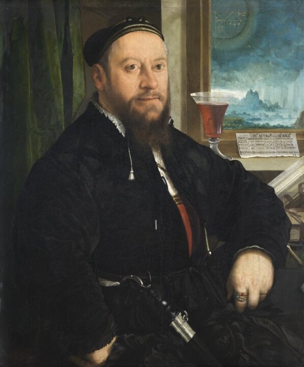 Christoph Amberger. Retrato de Matthäus Schwarz, 1542