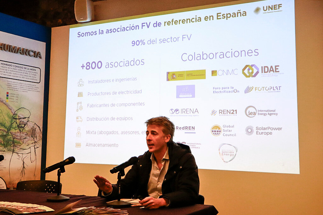 El director de Estudios y Medio Ambiente de UNEF, en su exposición